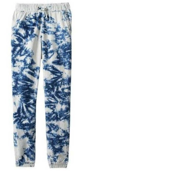 *Joggers Jeggings sz 7 Blue Tie Dye Vanilla Star Elastic Waist Pants Girls - Picture 1 of 4
